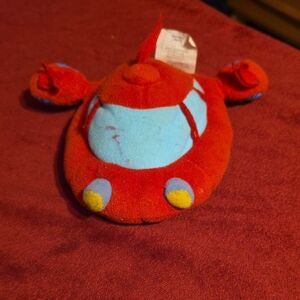 Source Unknown Red and Blue Plush Stuffed Animals